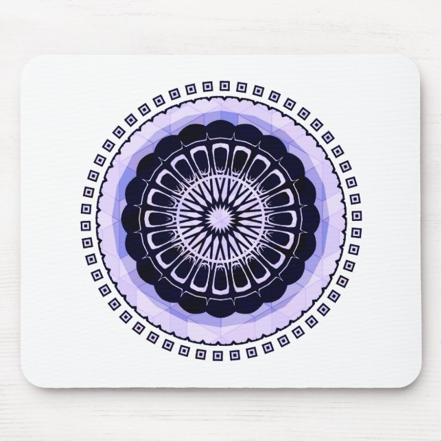 design circular pattern mandala mouse pad (Front)