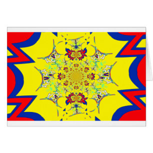 Design coloré à damas floral brillant