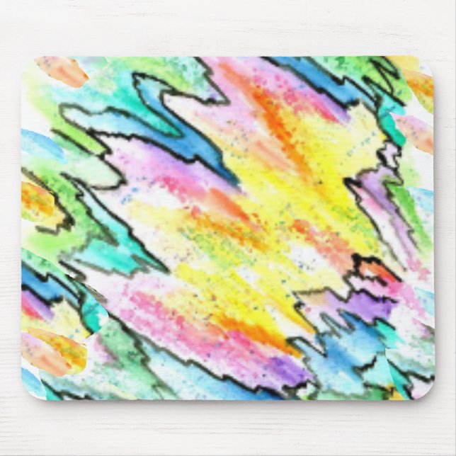 Design Colour Waves JL Biel Mouse Pad (Front)