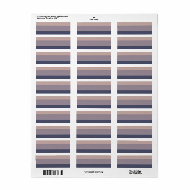 Design, contemporain, poli et personnalisable (Feuille entière)