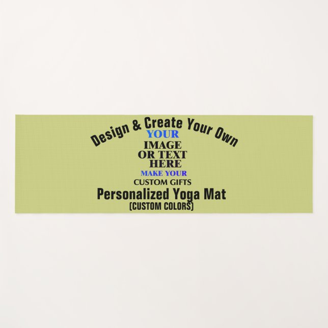 Design & Create Your Own Custom Personalized  Yoga Mat (Front (Horizontal))