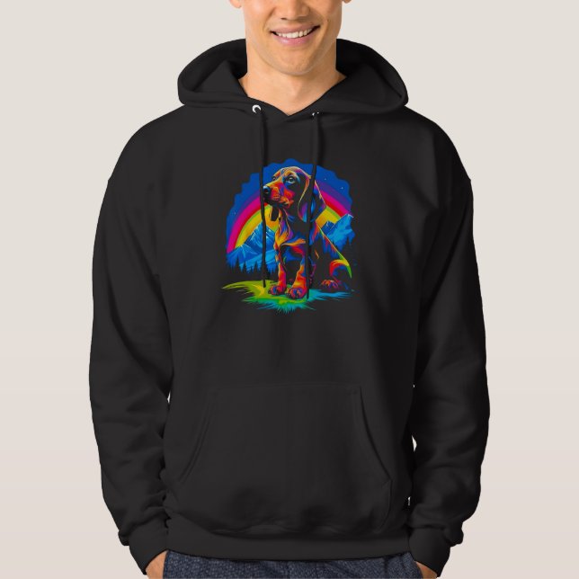 Design Dachshund Dog Hoodie (Front)