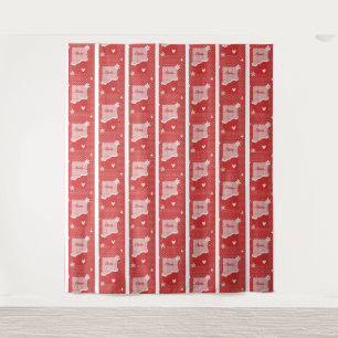 design d'amour du coeur rouge Tapisserie
