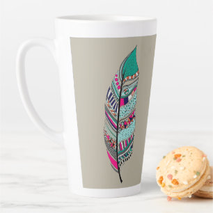 Design d'art au crayon Latte Mug