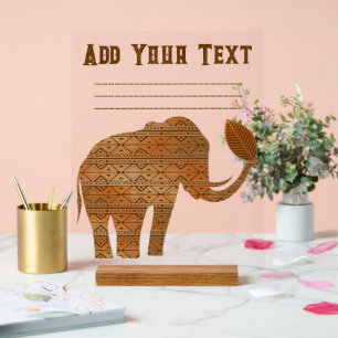 Design d'art tribal des éléphants