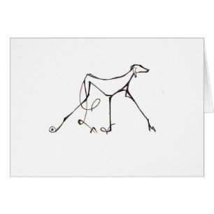 Design de carte d'Azawakh de David Moore