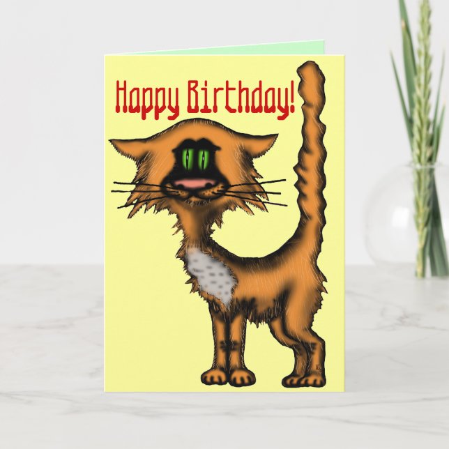 Design de carte drôle de joyeux anniversaire de (Devant)