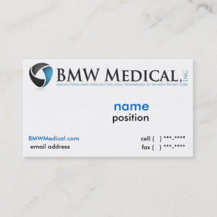 Design de carte Médicale de BMW