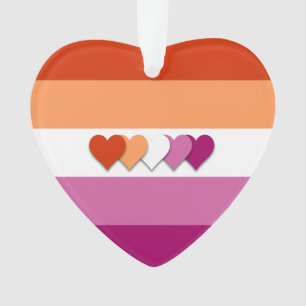 Design de coeur de fierté lesbienne