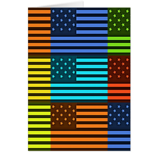 Design de drapeau Motif Américain Inspiré Arc-En-C (Devant)