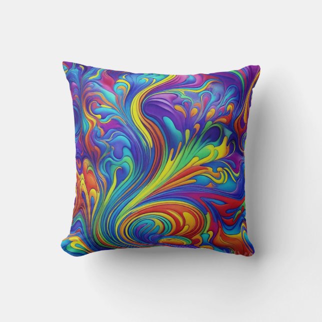 Design de fleurs imprimé coussin avec belle embarc (Recto)