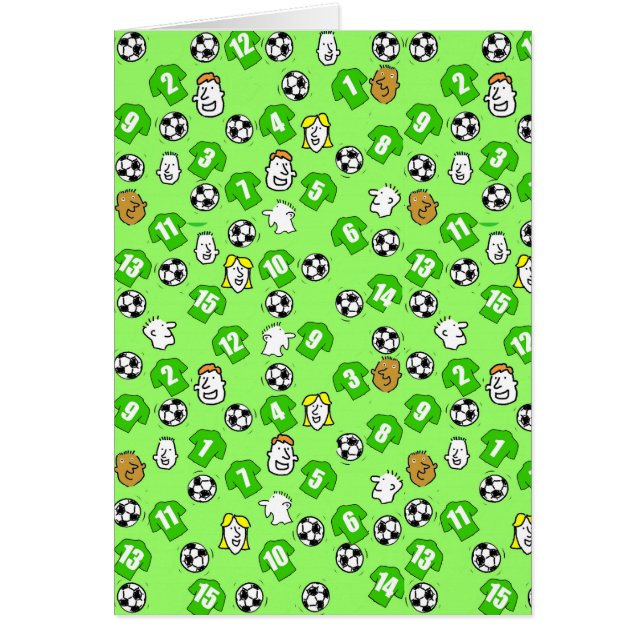 Design de football avec chemises vertes (Devant)