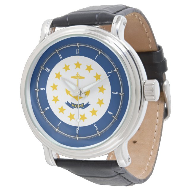 Design de la montre d'état de l'île Rhode (Incliné)