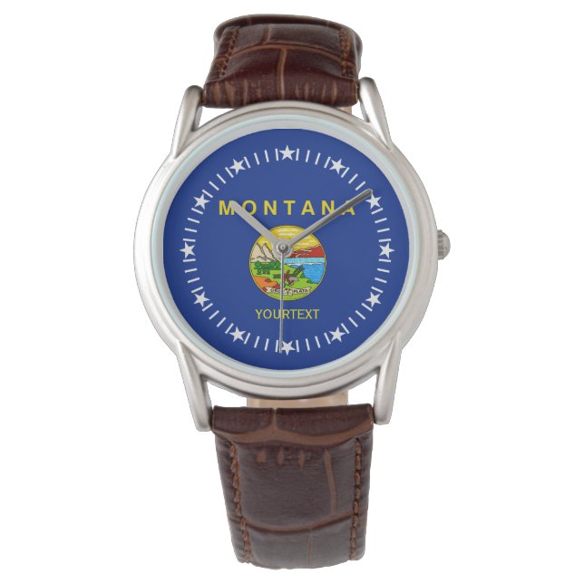 Design de la montre d'état du Montana (devant)