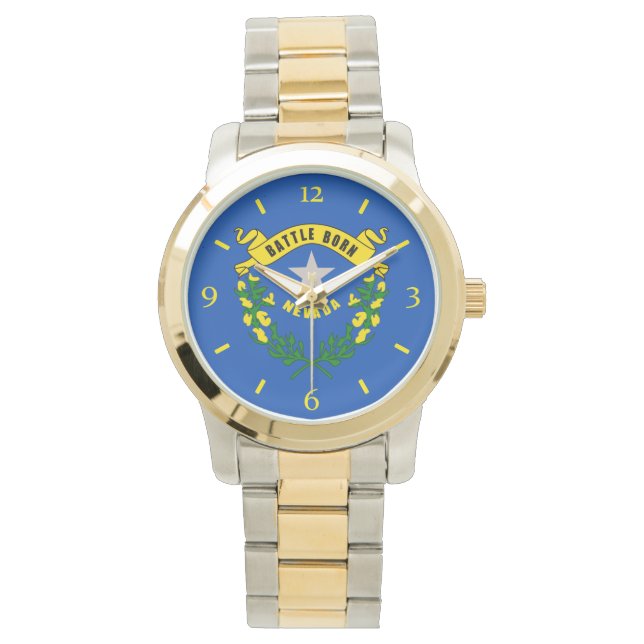 Design de la montre drapeau de l'état du Nevada (devant)