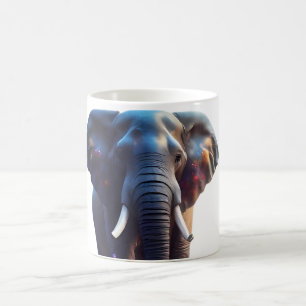Design de la Mug en verre de mosaïque éléphant