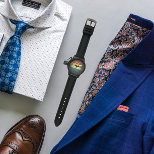 Design de montre masculin personnalisé