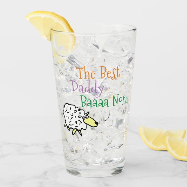 Design de mouton pour le meilleur verre de papa (Devant glace)