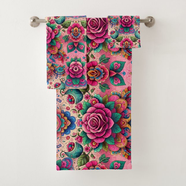 Design de roses roses roses exotiques (En situation)