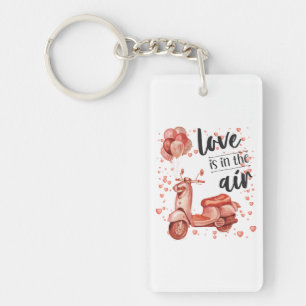 Design de Saint-Valentin : porte - clé scooter et