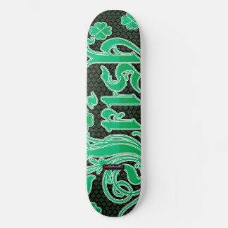 Design de skateboard irlandais à 4 feuilles