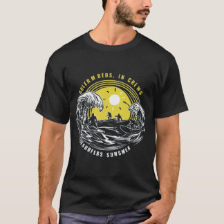 Design de t-shirt d'été, Design de t-shirt de plag