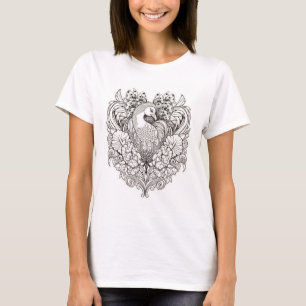 Design de T-shirt Peacock Majesty