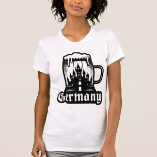 Design De T-shirts De Voyage Allemagne Avec Lan Ic