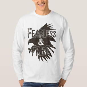 Design de T-shirts Gras "sans peur et gratuit" - A