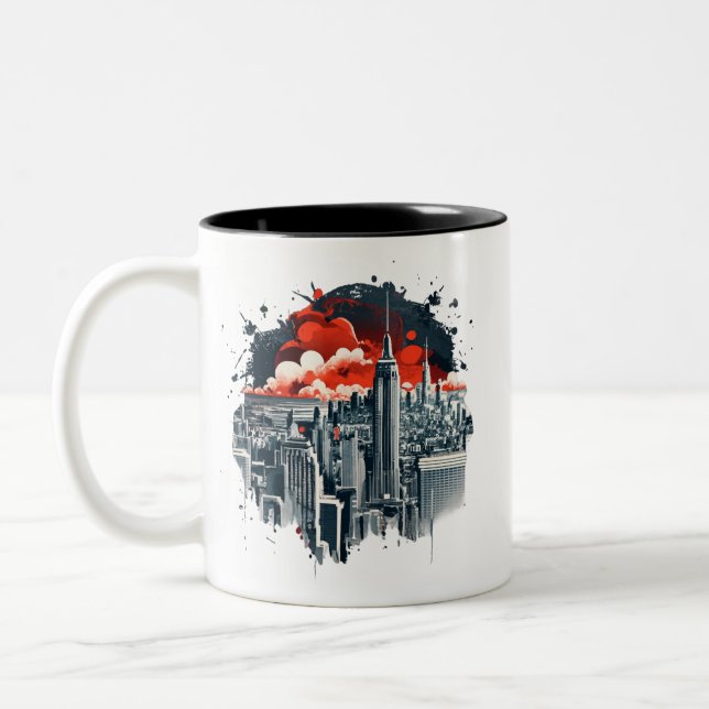 Design de tasse d'horizon moderne City (Gauche)