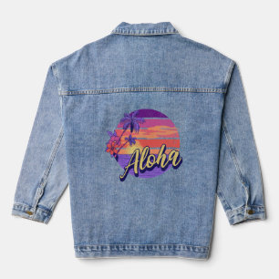 Design de texte de style rétro "Aloha"