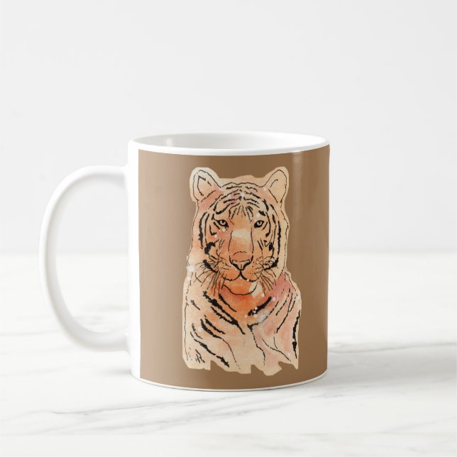 Design de tigre sur une Mug (Gauche)