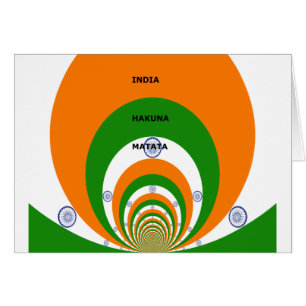 Design des couleurs du drapeau national indien. Ha