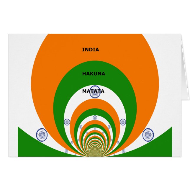 Design des couleurs du drapeau national indien. Ha (Devant horizontal)