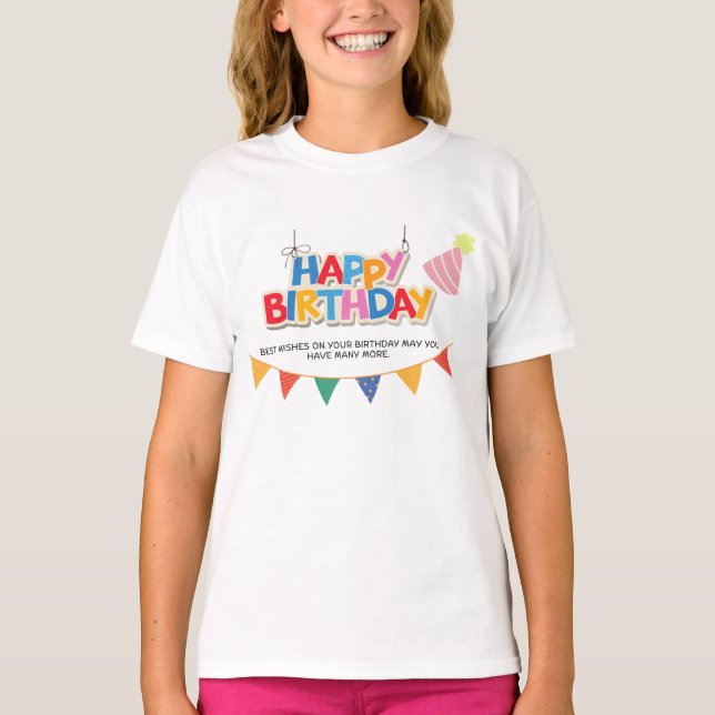 Design des t-shirts d'anniversaire (Devant)