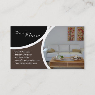 design d'intérieur de mise en scène Carte de visit
