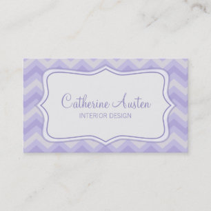Design d'intérieur zigzag violet gris carte de vis