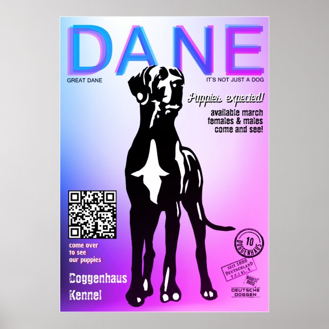 design dog for sale poster (Front)