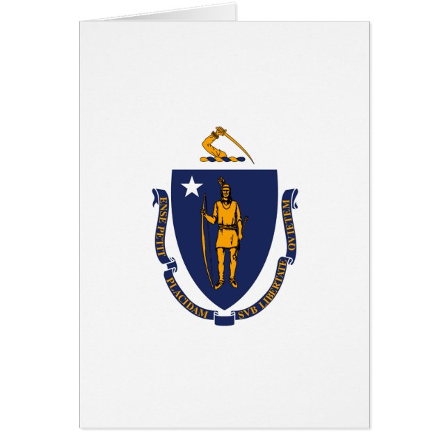 Design du drapeau d'État du Massachusetts (Devant)