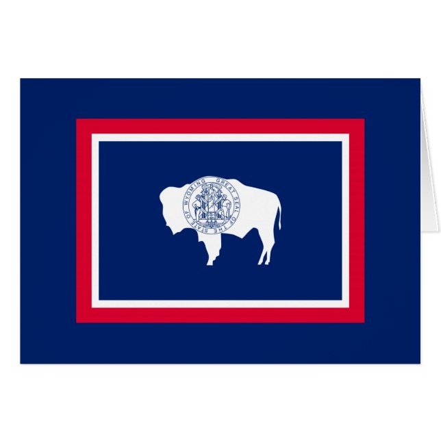 Design du drapeau d'état du Wyoming (Devant horizontal)