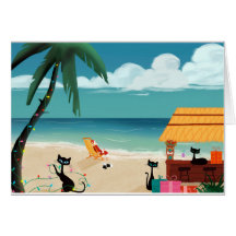 Design du milieu du siècle - Kittens et Père Noël