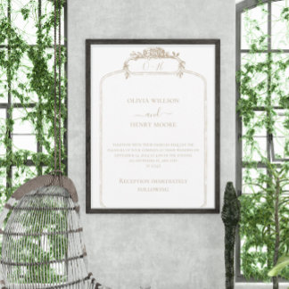 Design élégant classique Faire-part de mariage