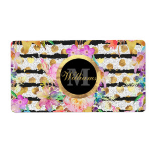 Design élégant de fleurs printanières et de ray