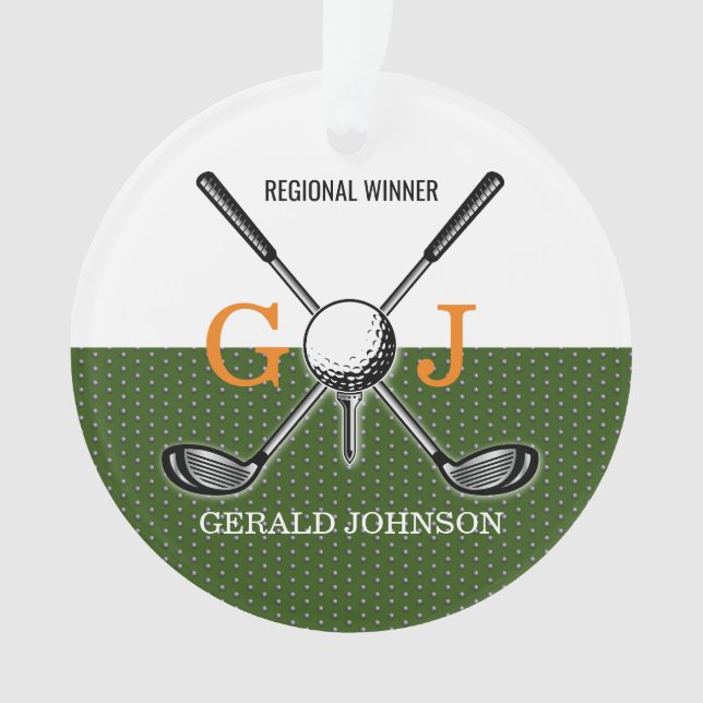 Design élégant de monogramme de golf (devant)