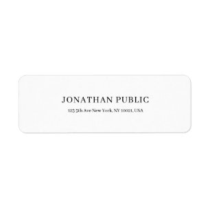 Design élégant moderne Design simple Chic Blanc Pl