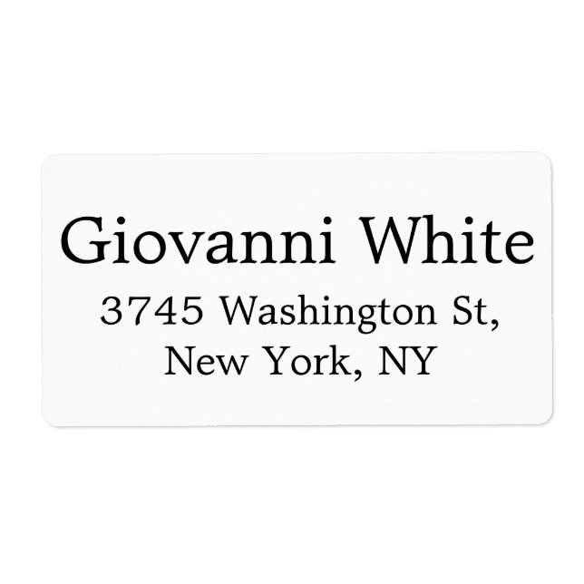 Design élégant Noir & Blanc Plaine Élégant Moderne (Devant)