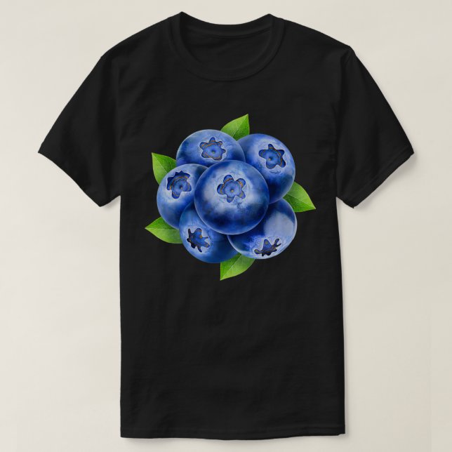 Design element with blueberries T-Shirt (Design Front)