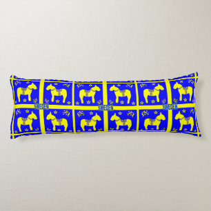 design elements of symbols of Sweden Body Pillow