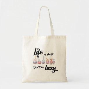 Design Embroidery Initial Canvas Tote Bag