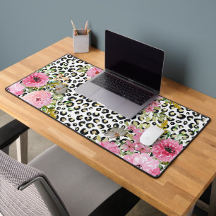 Design Empreinte de léopard et floral élégant